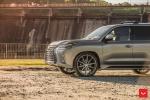 Lexus LX570 on Vossen Wheels (HF-3) (Nebula Gray Pearl) 2019 года
